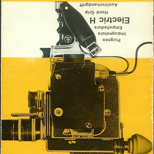 Folleto: : Bolex Electric H – Hand Grip (Empuñadura eléctrica para cámaras Bolex H16)