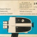 Folleto: : Manual de usuario para cámara de cine Bosch (modelo D Super 8 / C 2M).