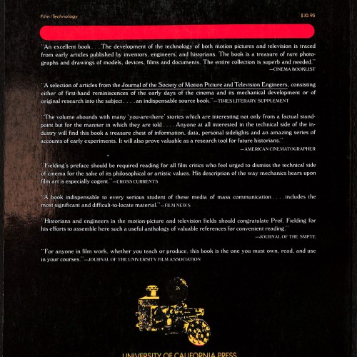 Libro:  A Technological History of Motion Pictures and Television