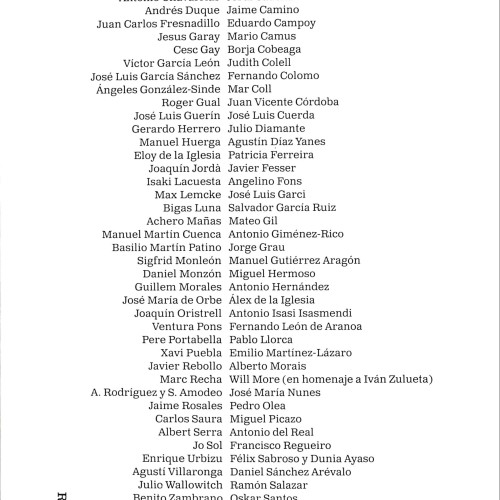 Libro:  Retratos de directores del cine español