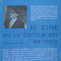 Libro: El cine en la crítica del método