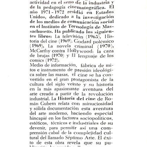 Libro: Historia del cine