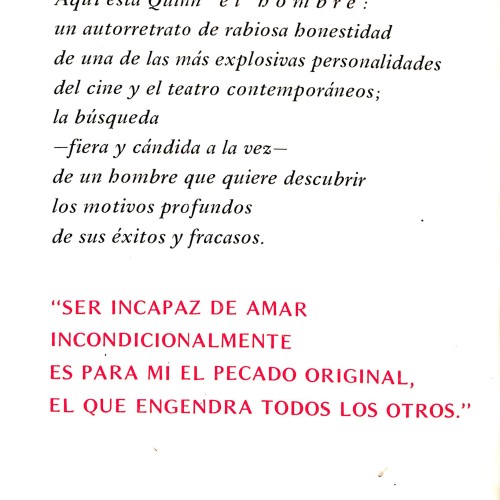 Libro: El pecado original. Autobiografía