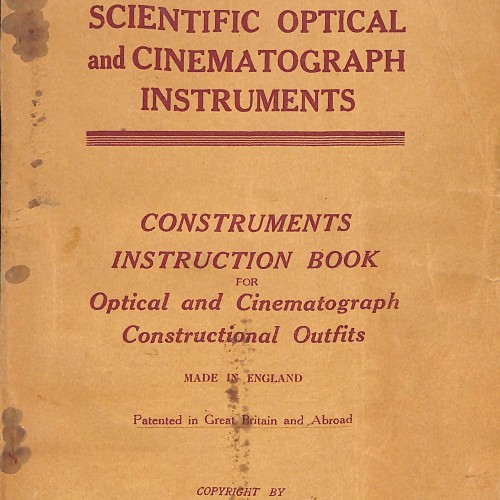 Libro: How to Make and Use Scientific Optical and Cinematograph Instruments