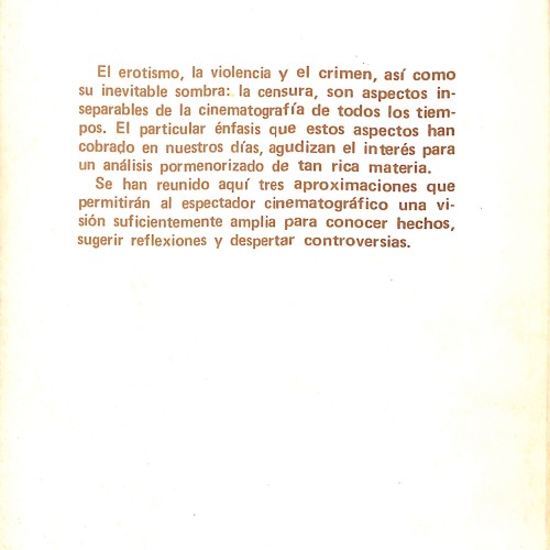 Libro: Violencia y erotismo. Constantes en el cine de todas las épocas