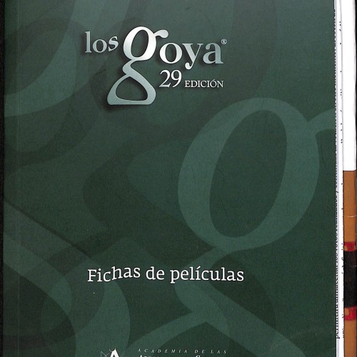Libro: Los Goya. 29ª edición. Fichas de películas