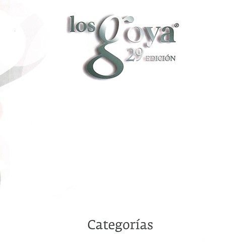 Libro: Los Goya. 29ª edición. Fichas de películas