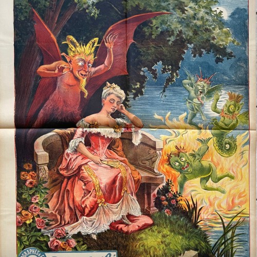 Cartel de 80×120 cm es el de “Cauchemar et Doux Rêve (1908)” de Segundo de Chomón.