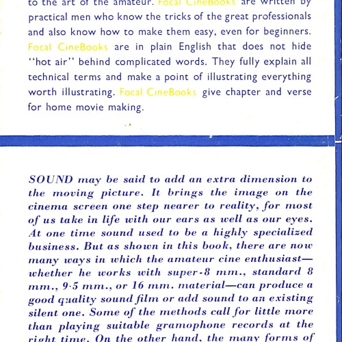 Libro: "How to Do Sound Films"