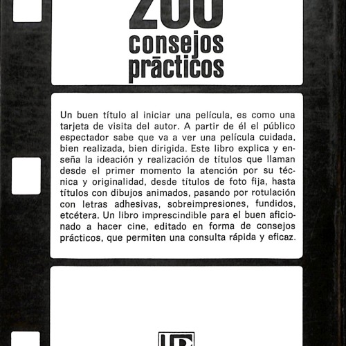 Libro:  Cine: 200 consejos prácticos
