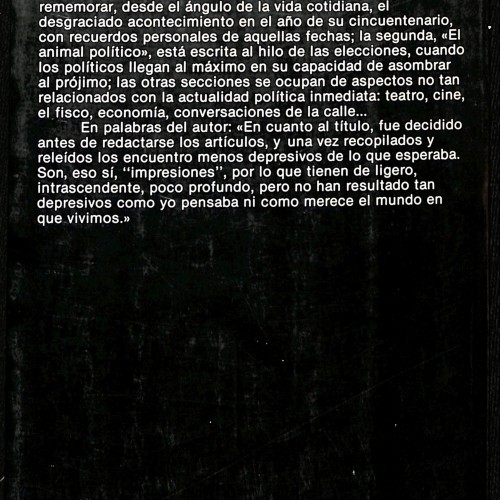 Libro: Impresiones y depresiones
