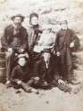 Carte de visite victoriana familia en la playa