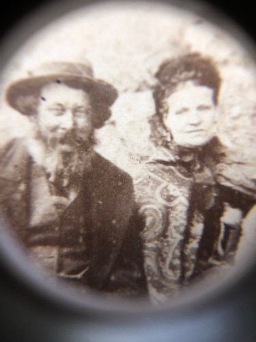 Carte de visite victoriana familia en la playa