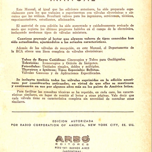 Libro: Válvulas de Recepción. Manual
