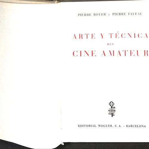 Libro: Arte y técnica del cine amateur