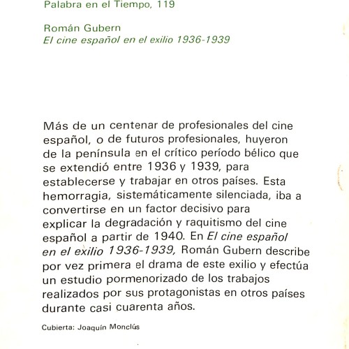 Libro: Cine español en el exilio