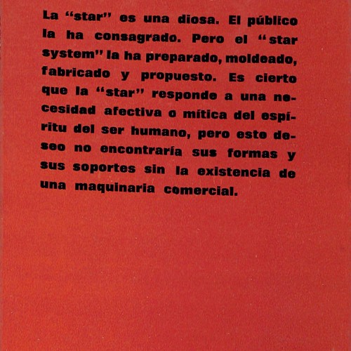 Libro: Las stars: servidumbres y mitos