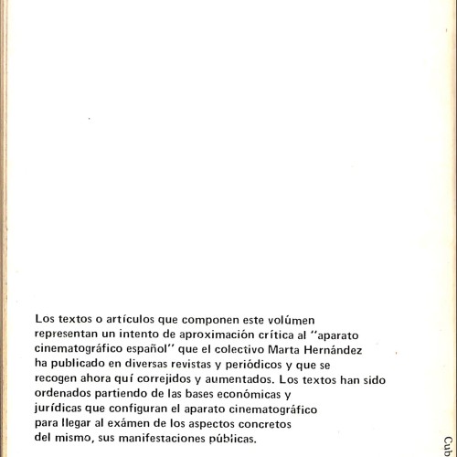 Libro: El aparato cinematográfico español