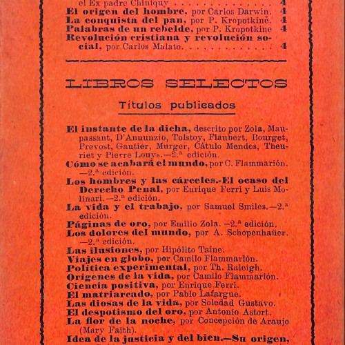 Libro: La conquista del pan