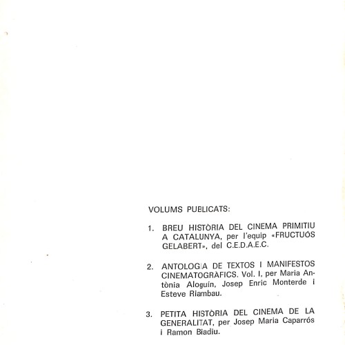 Petita història del cinema de la Generalitat