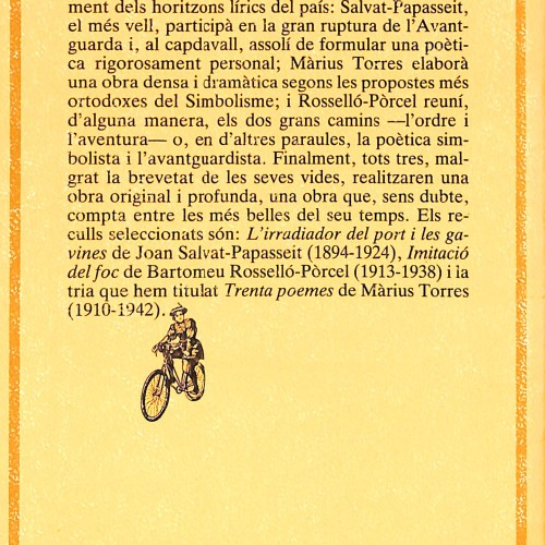 Poesia – Joan Salvat-Papasseit, Bartomeu Rosselló-Pòrcel, Màrius Torres