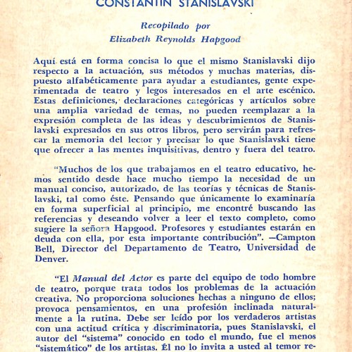 Manual del actor