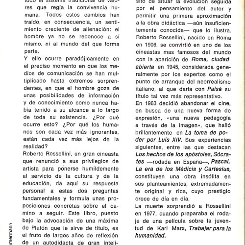 Un espíritu libre no debe aprender como esclavo. Escritos sobre cine y educación