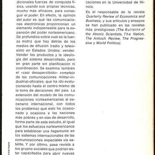 Comunicación de masas e imperialismo yanqui