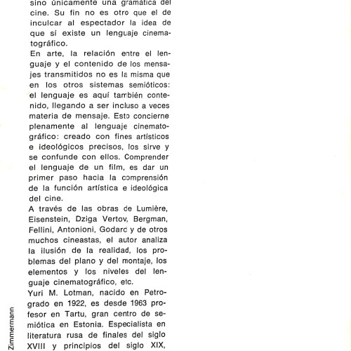 Estética y semiótica del cine