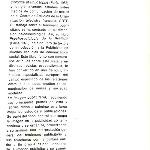 La publicidad y la imagen
