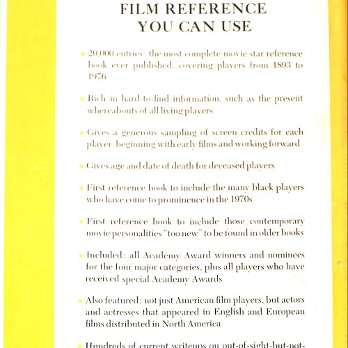 Libro Who’s Who in Hollywood: 1900–1976