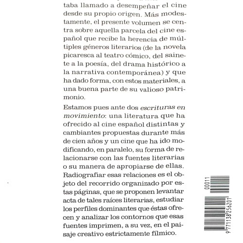 La imprenta dinámica. Literatura española en el cine español