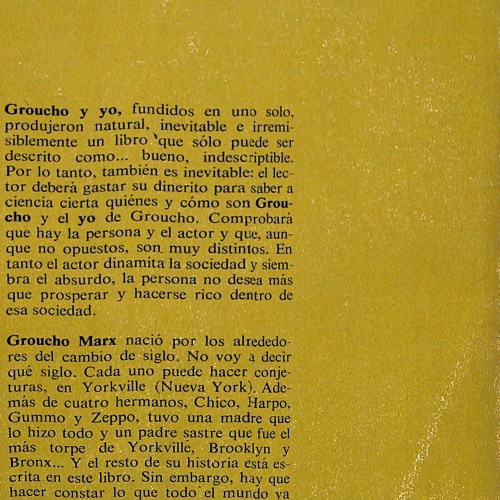 Groucho y yo