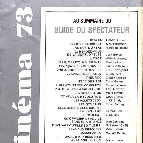 Cinéma 73 — Nº 174