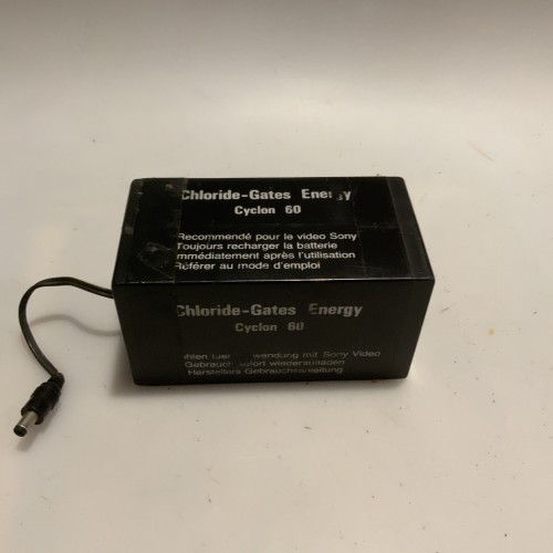 Batería profesional recargable Chloride-Gates Energy Cyclon 60 (Reino Unido, década de 1970–1980)