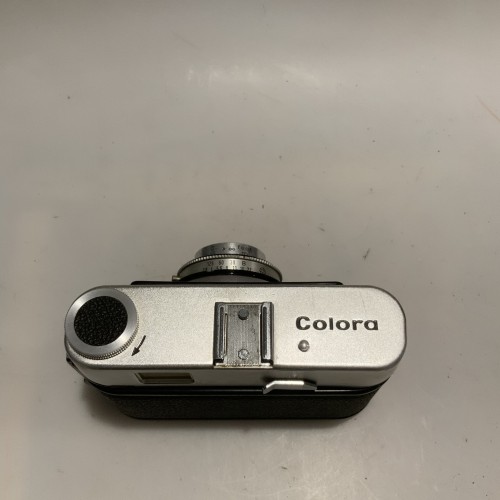 Cámara fotográfica Zeiss Ikon Colora (Alemania, década de 1960) con funda original