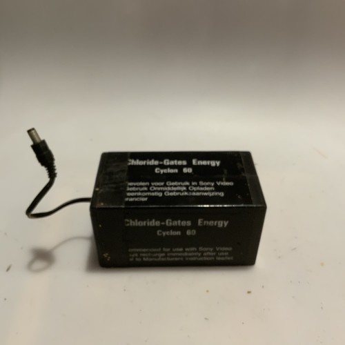 Batería profesional recargable Chloride-Gates Energy Cyclon 60 (Reino Unido, década de 1970–1980)