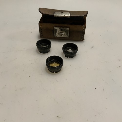 Juego de filtros Lumix (Paris) con estuche de cuero original