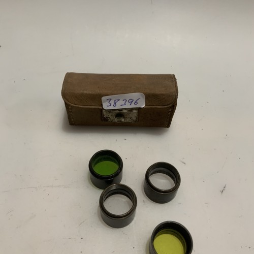 Uego de filtros Leitz Wetzlar (Leica) con estuche de cuero