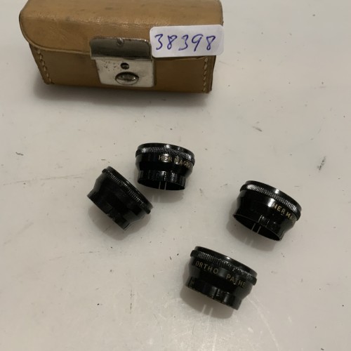 Juego de filtros Hermagis-Ortho Pathé con estuche de cuero original