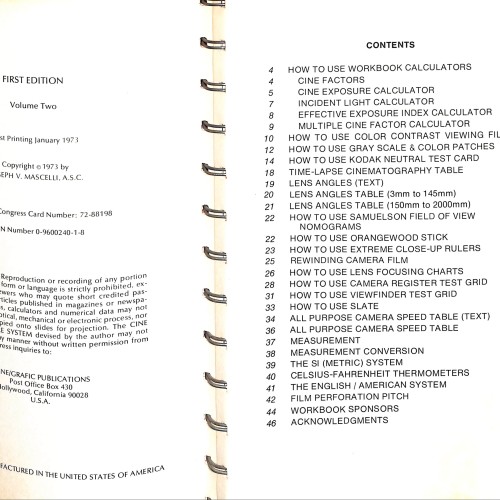 Mascelli’s Cine Workbook – Tools (International Edition)