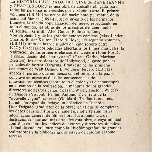 Historia Ilustrada del Cine. Volumen 1, René Jeanne y Charles Ford