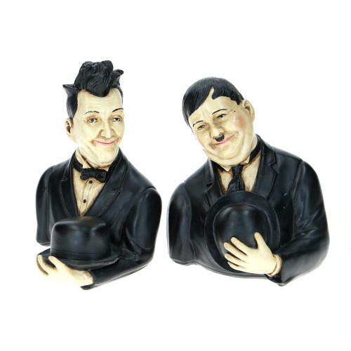 Busto del dúo cómico "El Gordo y el flaco" Stan Laurel y Oliver Hardy