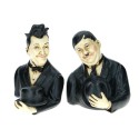 Busto del dúo cómico "El Gordo y el flaco" Stan Laurel y Oliver Hardy