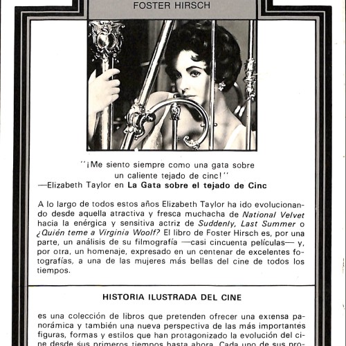 Libro - Elizabeth Taylor – Historia Ilustrada del Cine