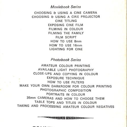 Libro - Exposing Cine Film - Brian Gibson - 1960-1970