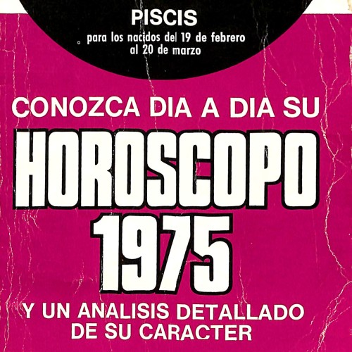 Libro - Horóscopo 1975 Piscis - Conozca día a día su horóscopo - Zodiac International