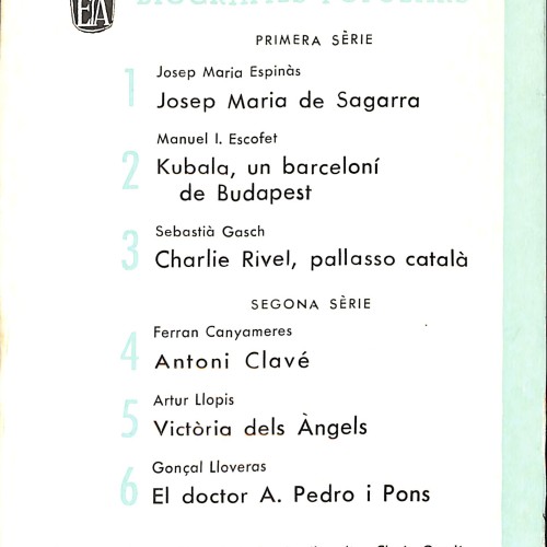 Libro - Charlie Rivel, pallasso català (Colecció Biografies Populars) - Sebastià Gasch