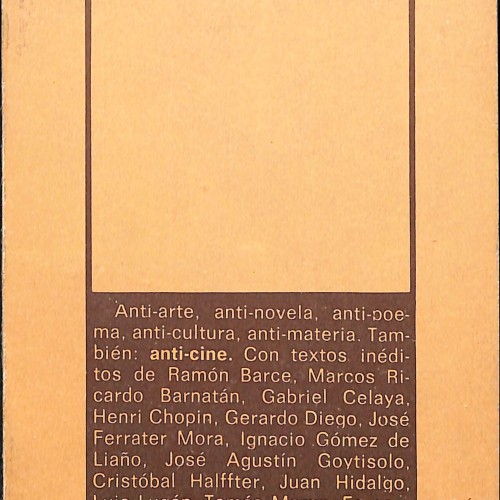 Libro Anti-cine, Javier Aguirre
