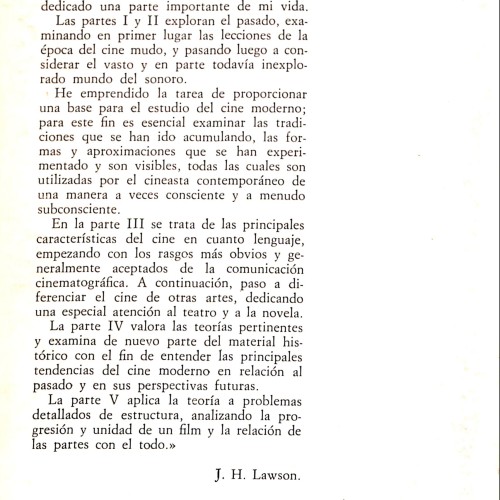 El proceso creador del film, John Howard Lawson